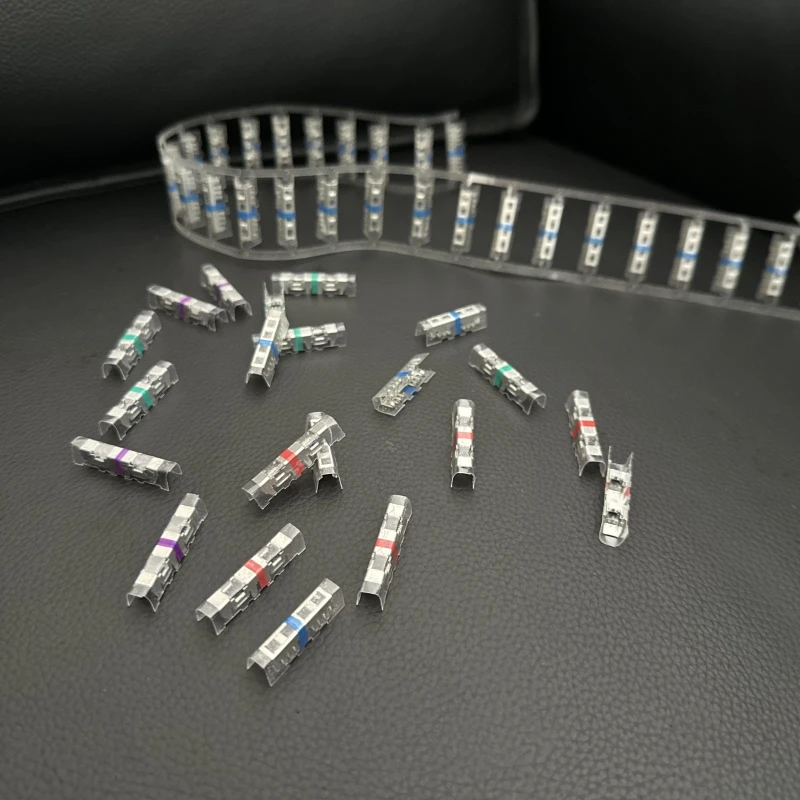 Picabond style telecom crimp connectors