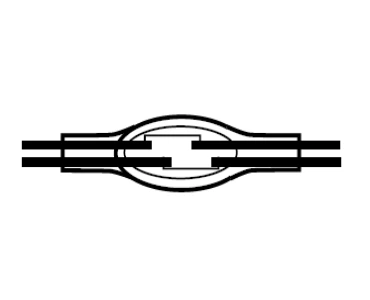 U1B connector wiring diagram for full-pair inline splicing