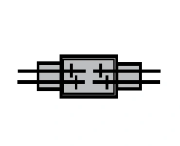 UDW2 connector wiring diagram for drop wire inline splicing